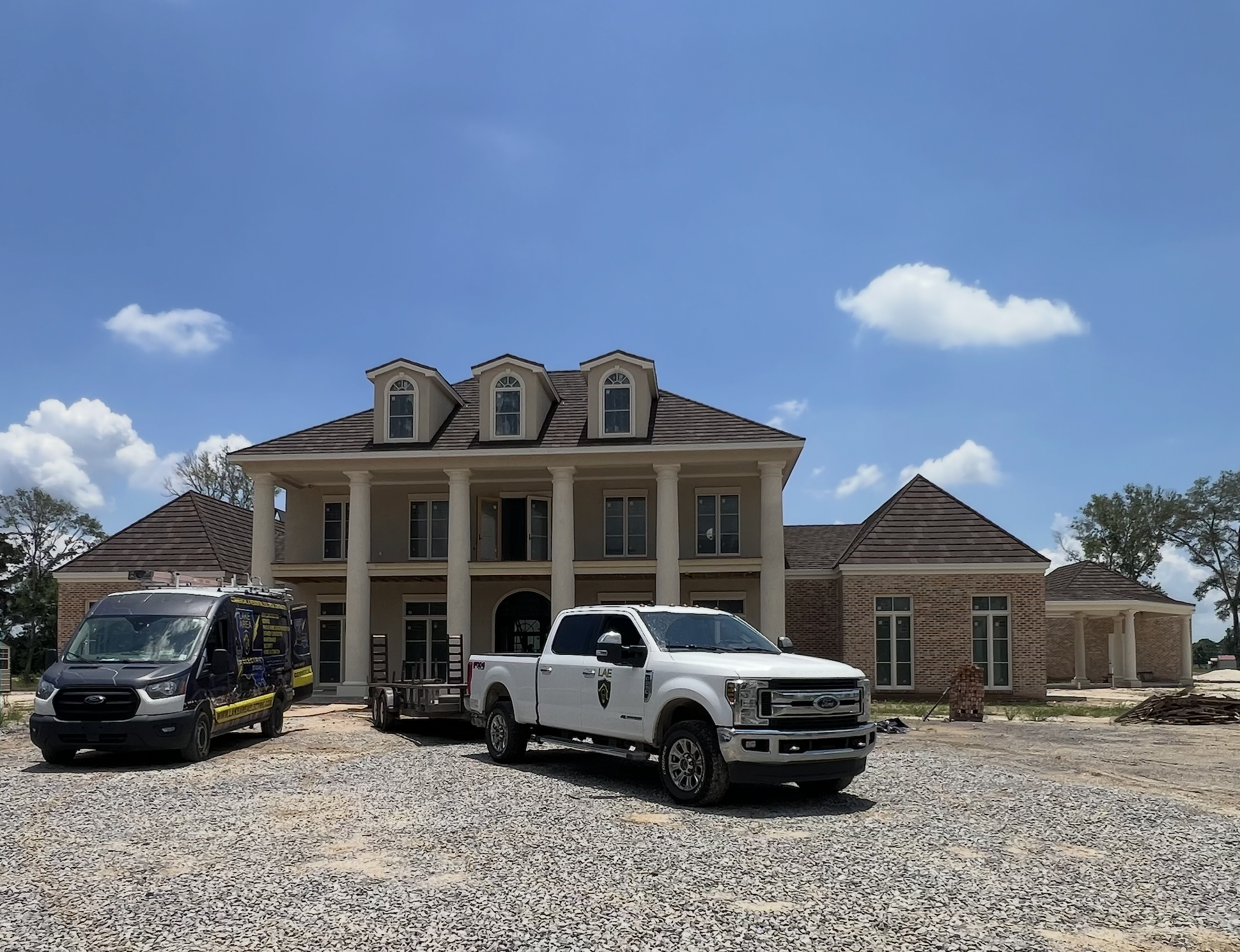 Industrial generator installation
